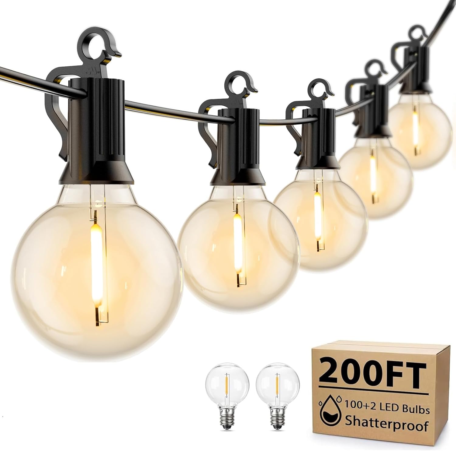 Brightown 50FT Outdoor String Lights