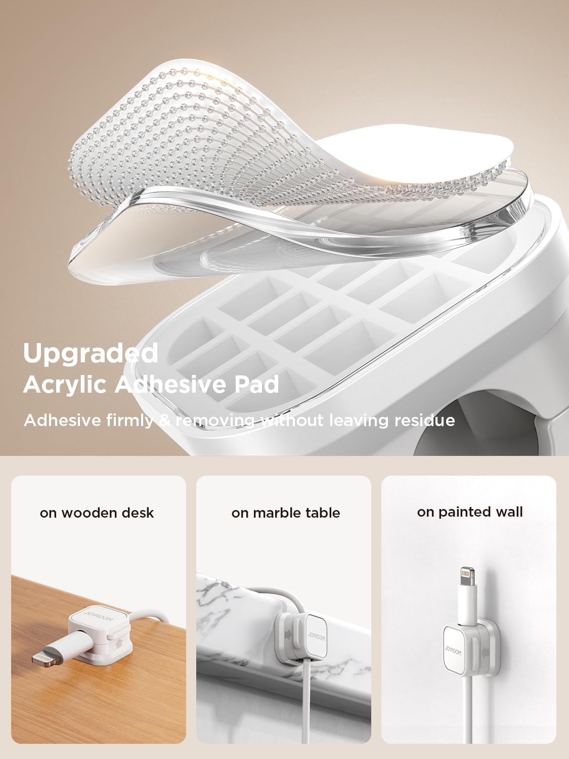 Magnetic Cable Clips [Cable Smooth Adjustable] Cord Holder