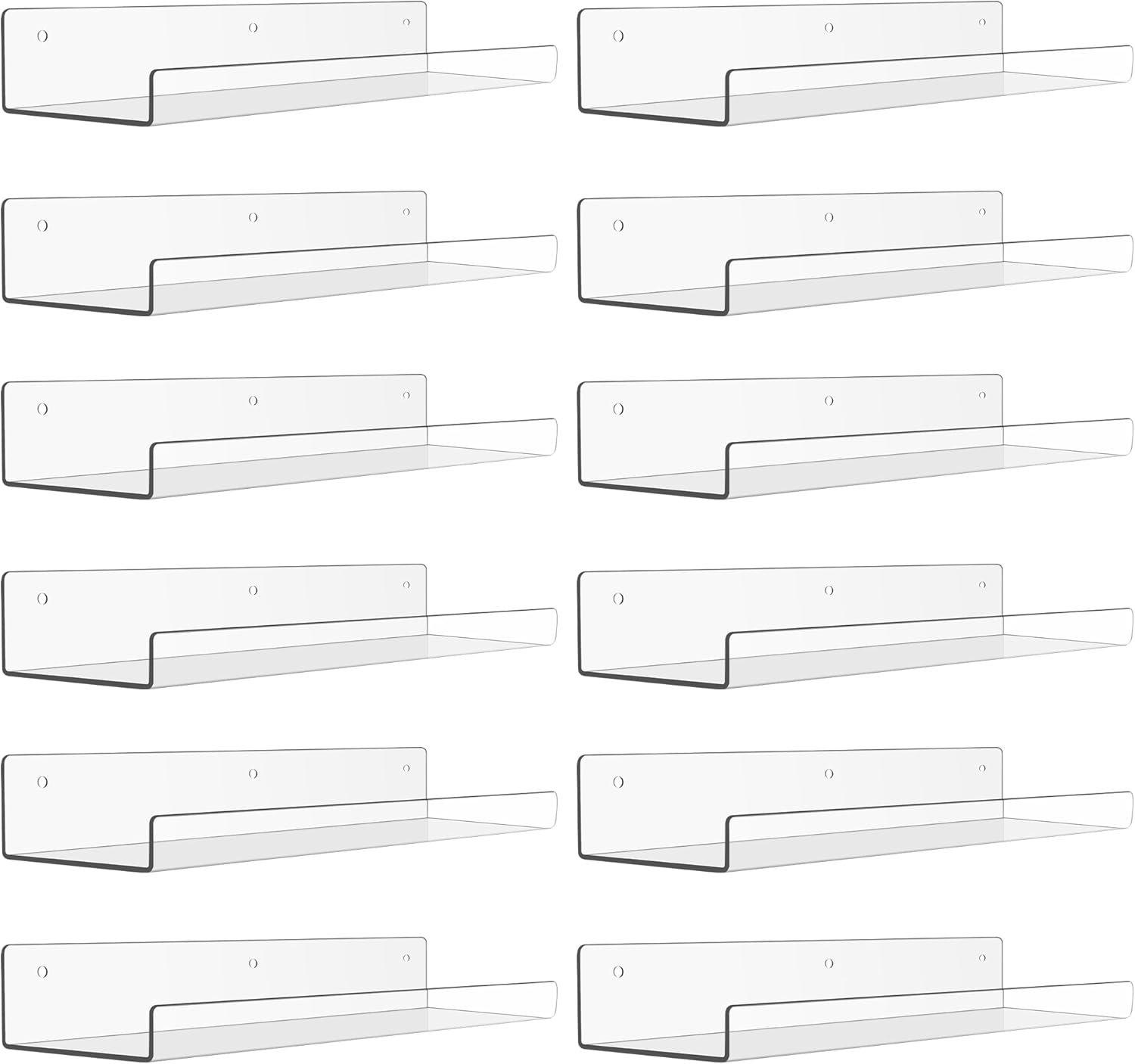 Upsimples Acrylic Shelves for Bathroom Storage