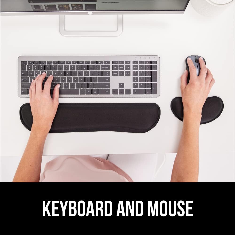 Gorilla Grip Memory Foam Wrist Rest Keyboard & Mouse