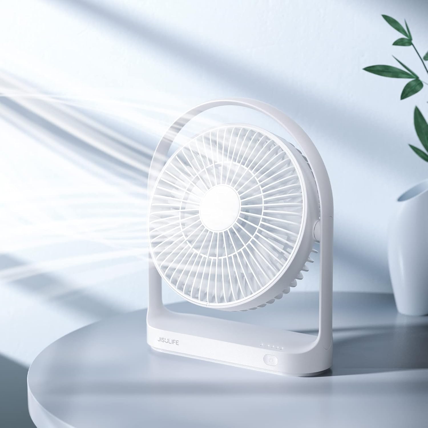 JISULIFE Desk Fan Small Portable Battery Operated