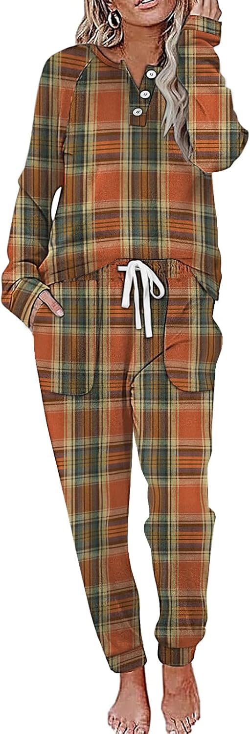 Button Down Sweatshirt and Sweatpants Set