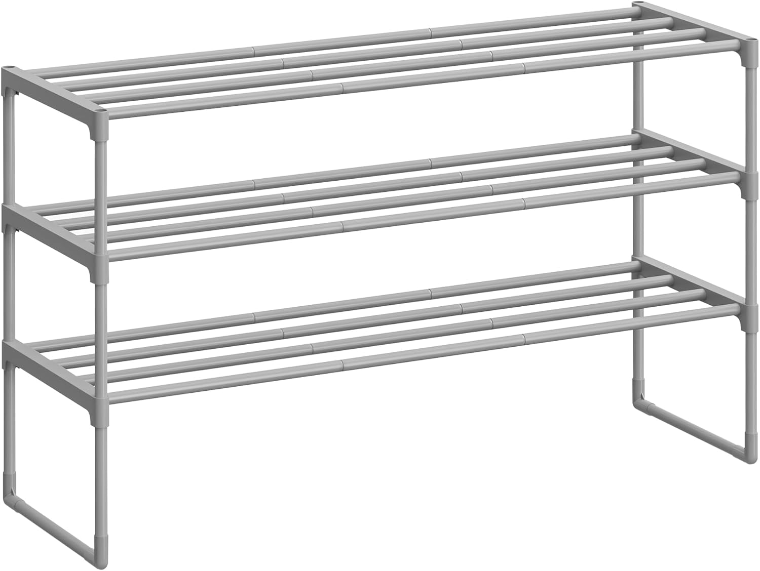 SONGMICS Shoe Rack, 3-Tier Shoe Organizer