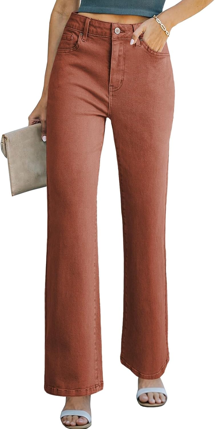 Sidefeel Women's Wide Leg Jeans Pants