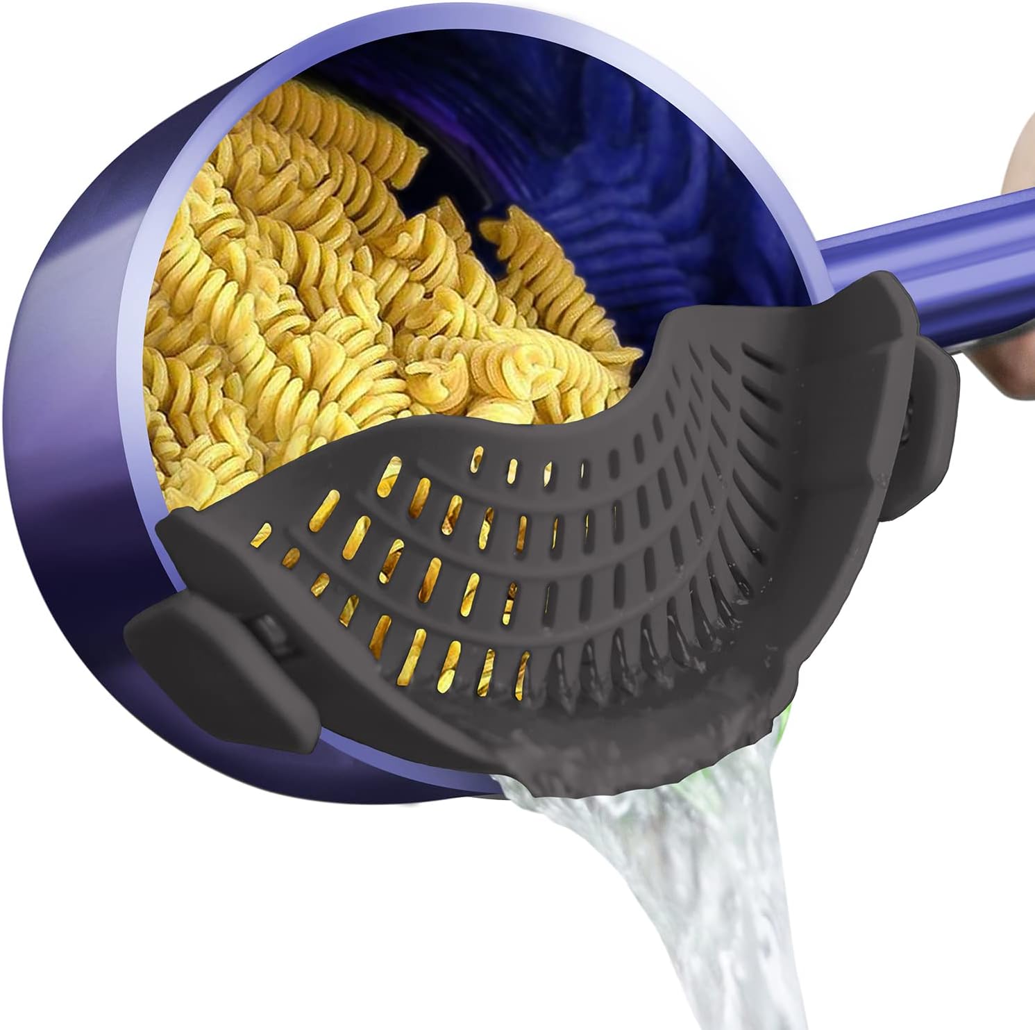AUOON Clip On Strainer Silicone for All Pots and Pans