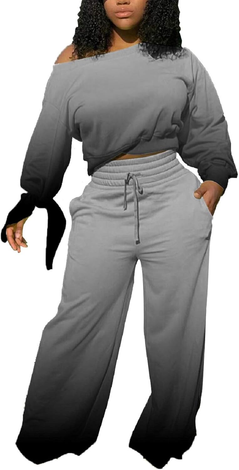TOLENY Two Piece Sweater Pants Loungewear