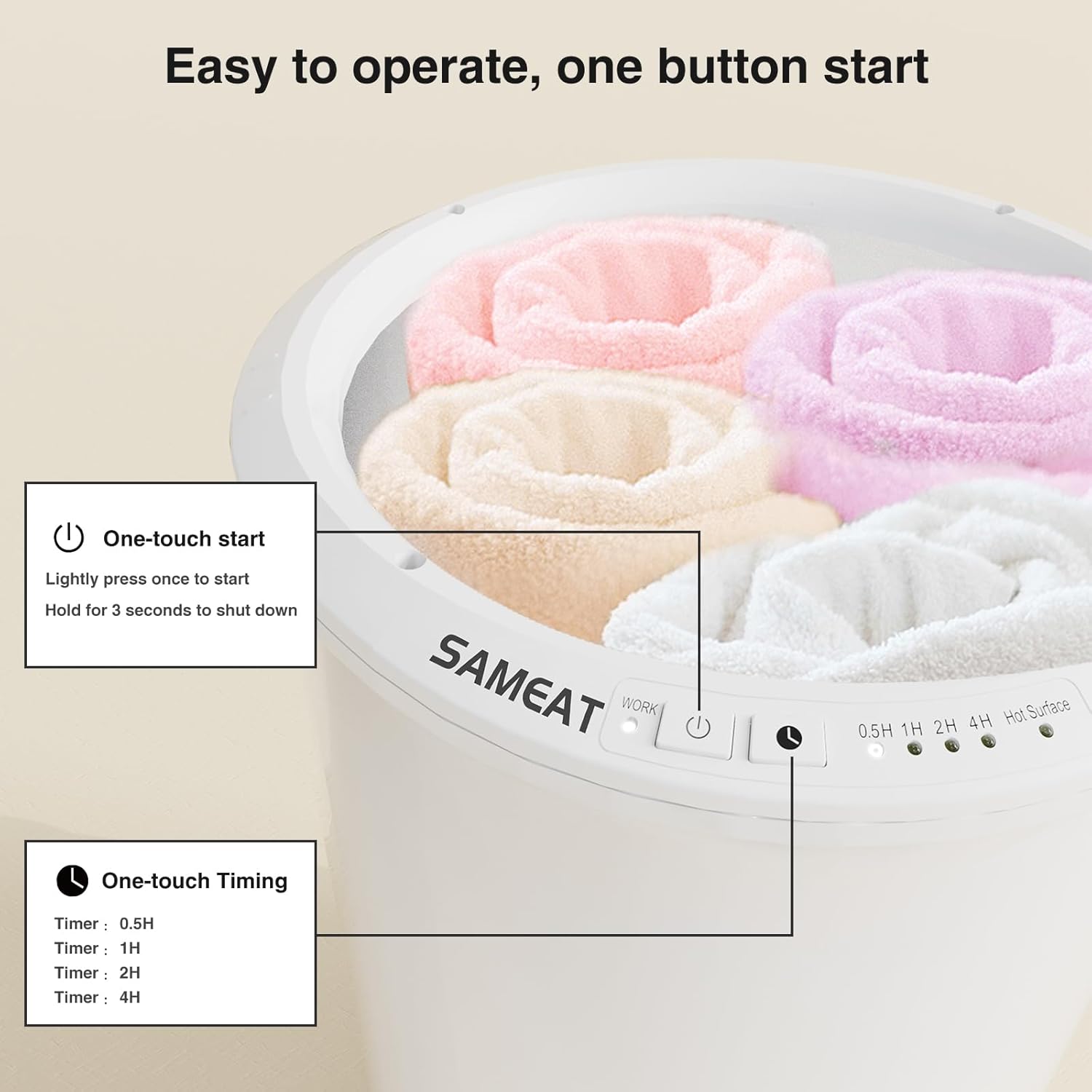 SAMEAT Heated Towel Warmer for Bathroom