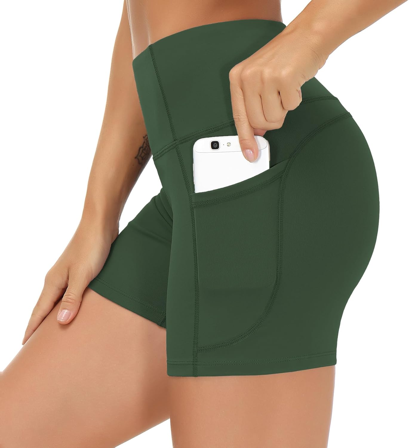 THE GYM Women's High-Waist Workout Shorts