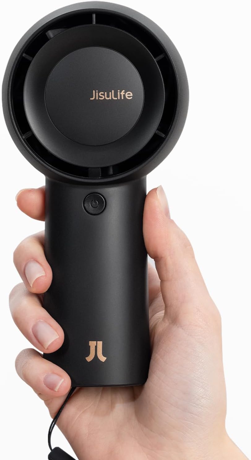 JISULIFE Portable Turbo Fan, 4000mAh USB Rechargeable
