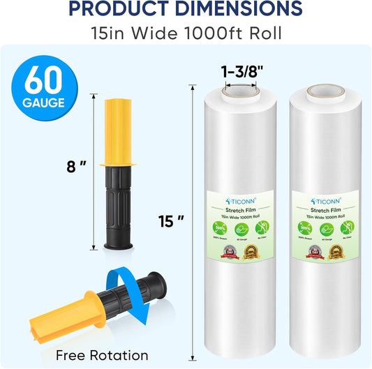 TICONN Pallet Wrap for Shipping Moving