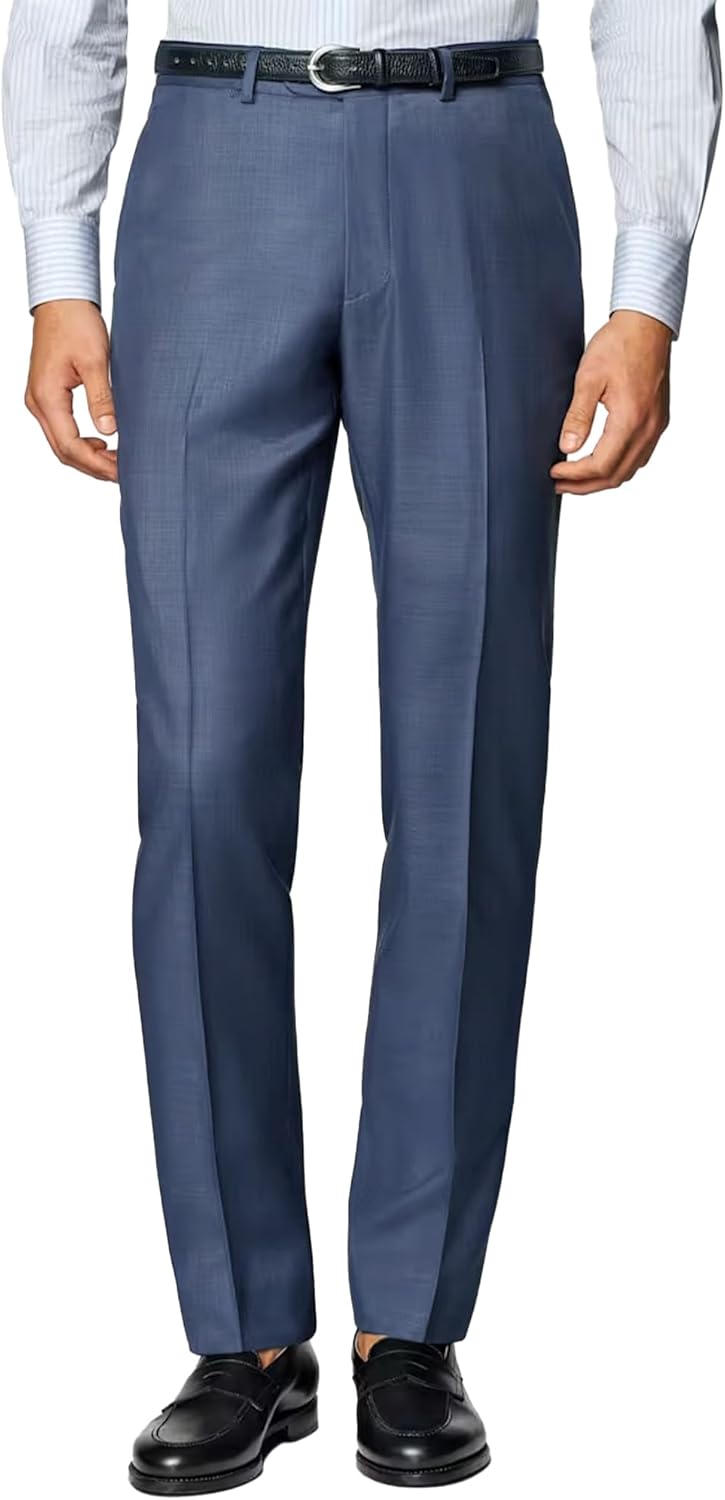 Men's Cozy Hidden Expandable Waist Dress Pants