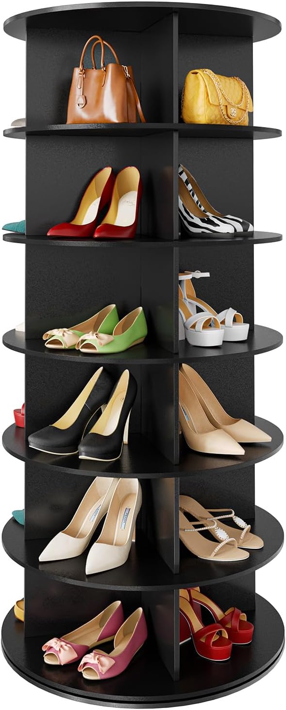 SpaceAid 7 Tier Rotating Shoe Rack Tower