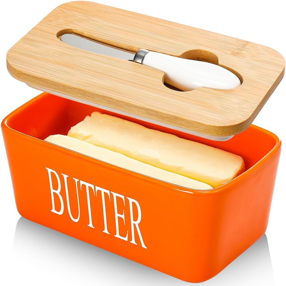 Butter Dish with Lid Large Butter Dish for Countertop