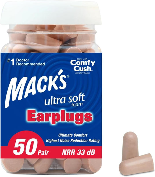 Mack's Ultra Soft Foam Earplugs 50 Pair