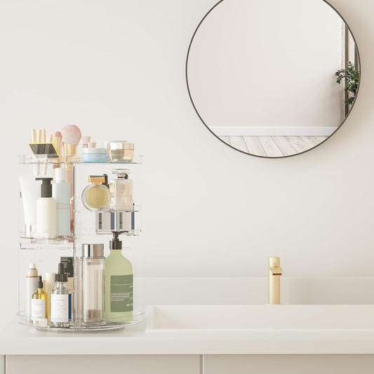 Rotating 8-Layer Makeup Organizer – Skincare