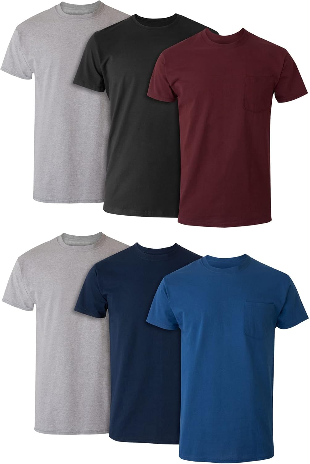 Hanes Men's Pocket T-Shirt 6-Pack