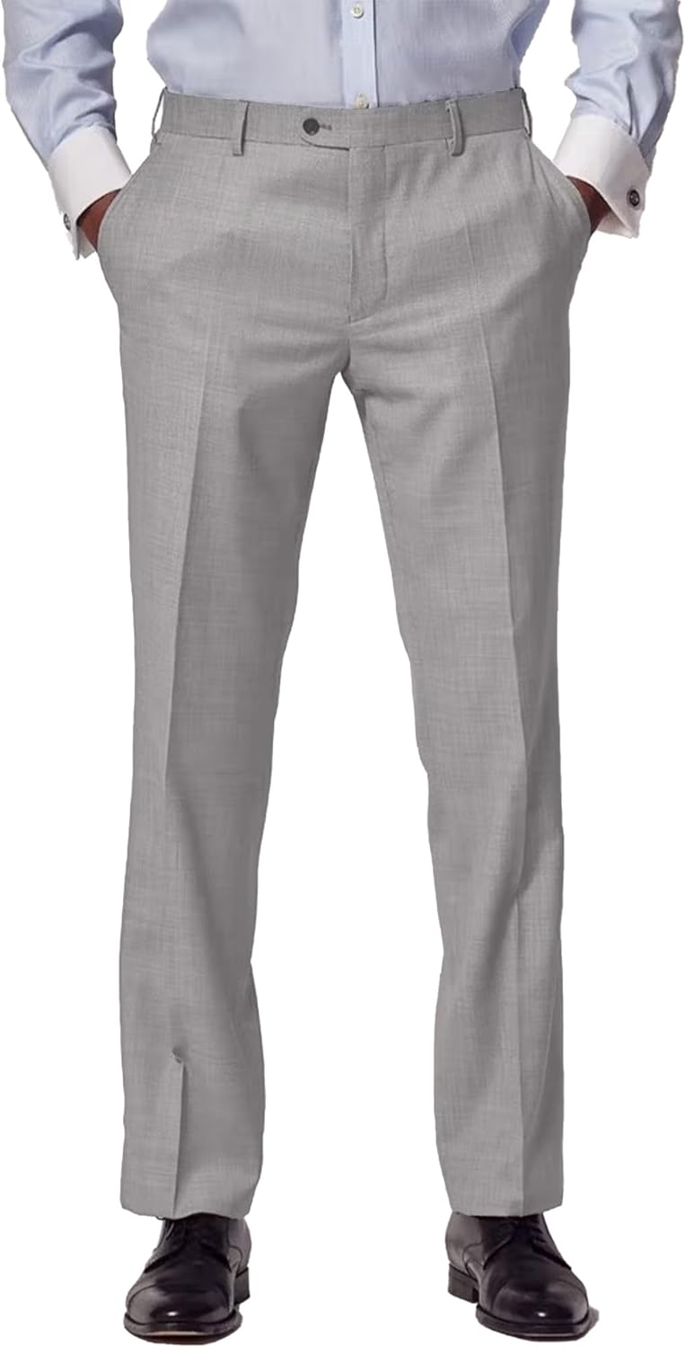 Men's Cozy Hidden Expandable Waist Dress Pants