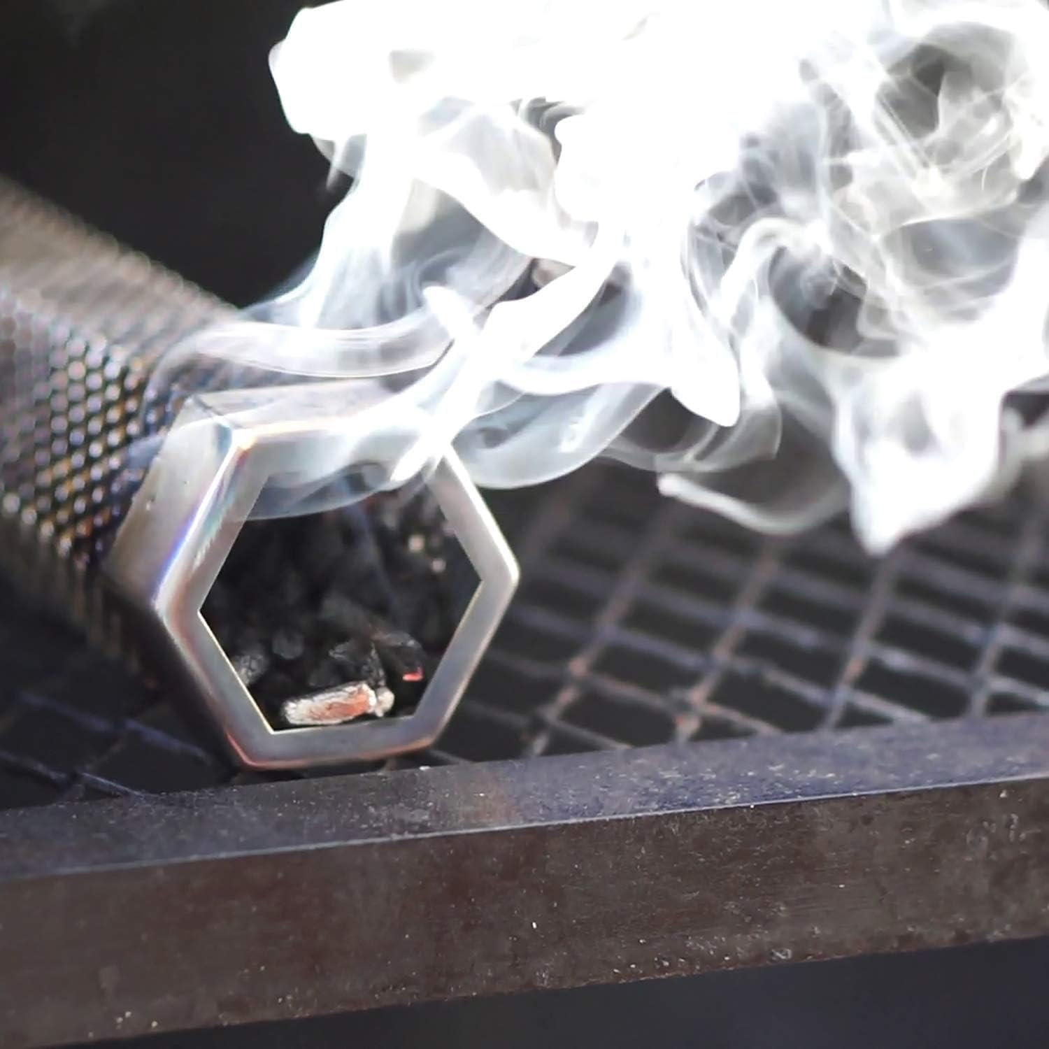 Premium Pellet Smoker Tube of Billowing Smoke