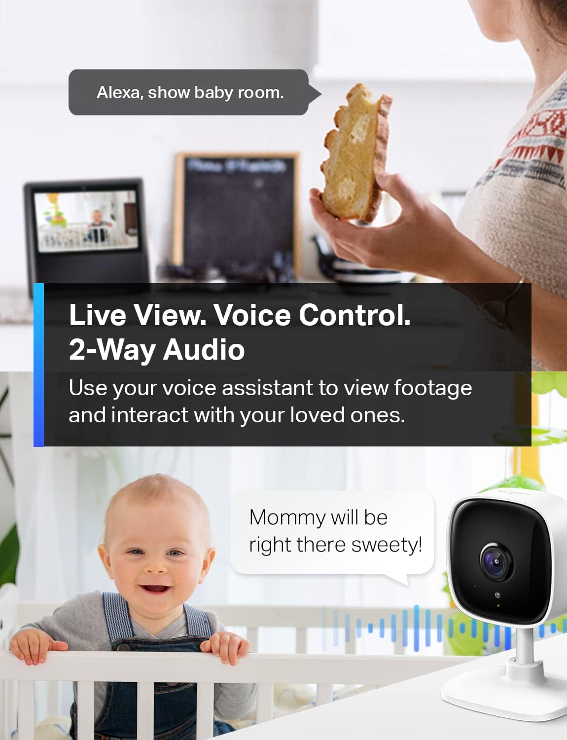 Tapo TP-Link C100 1080P Indoor Security Camera