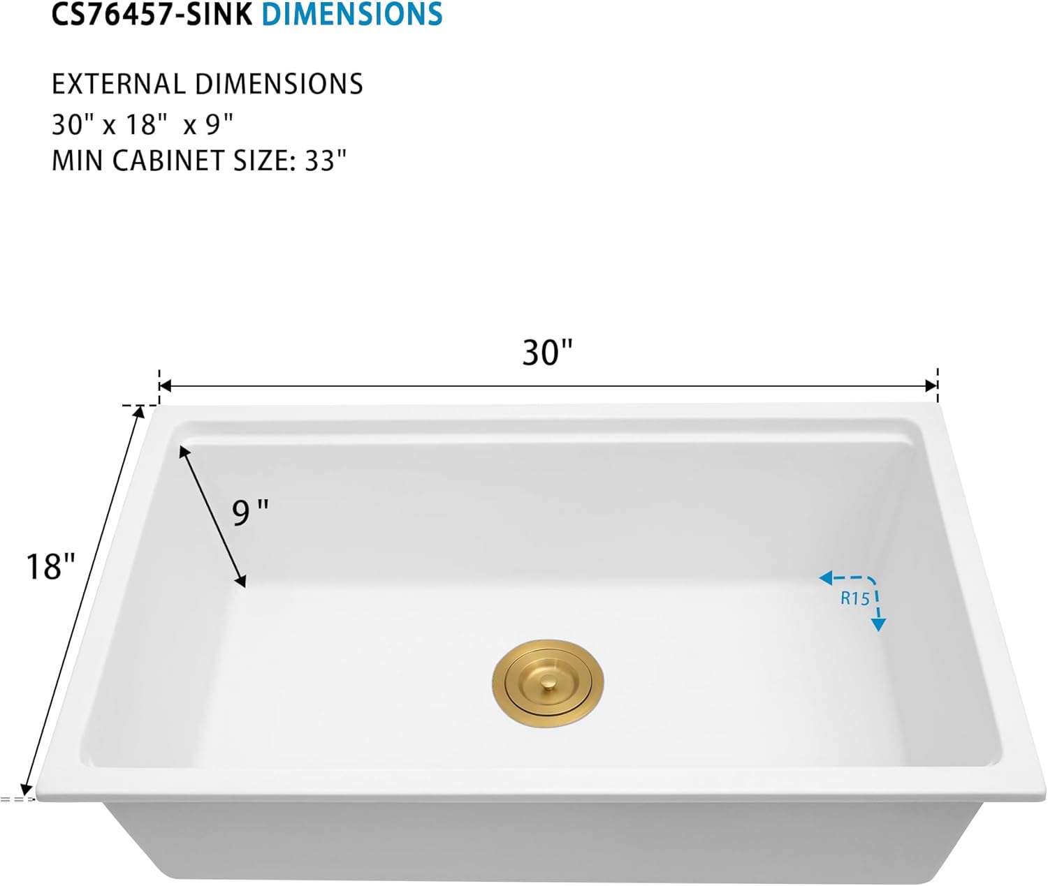 Quartz Composite Workstation Sink with Accessories