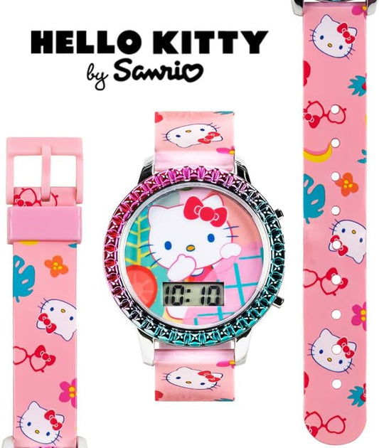Accutime Sanrio Hello Kitty Girls' Digital LCD Quartz Watch