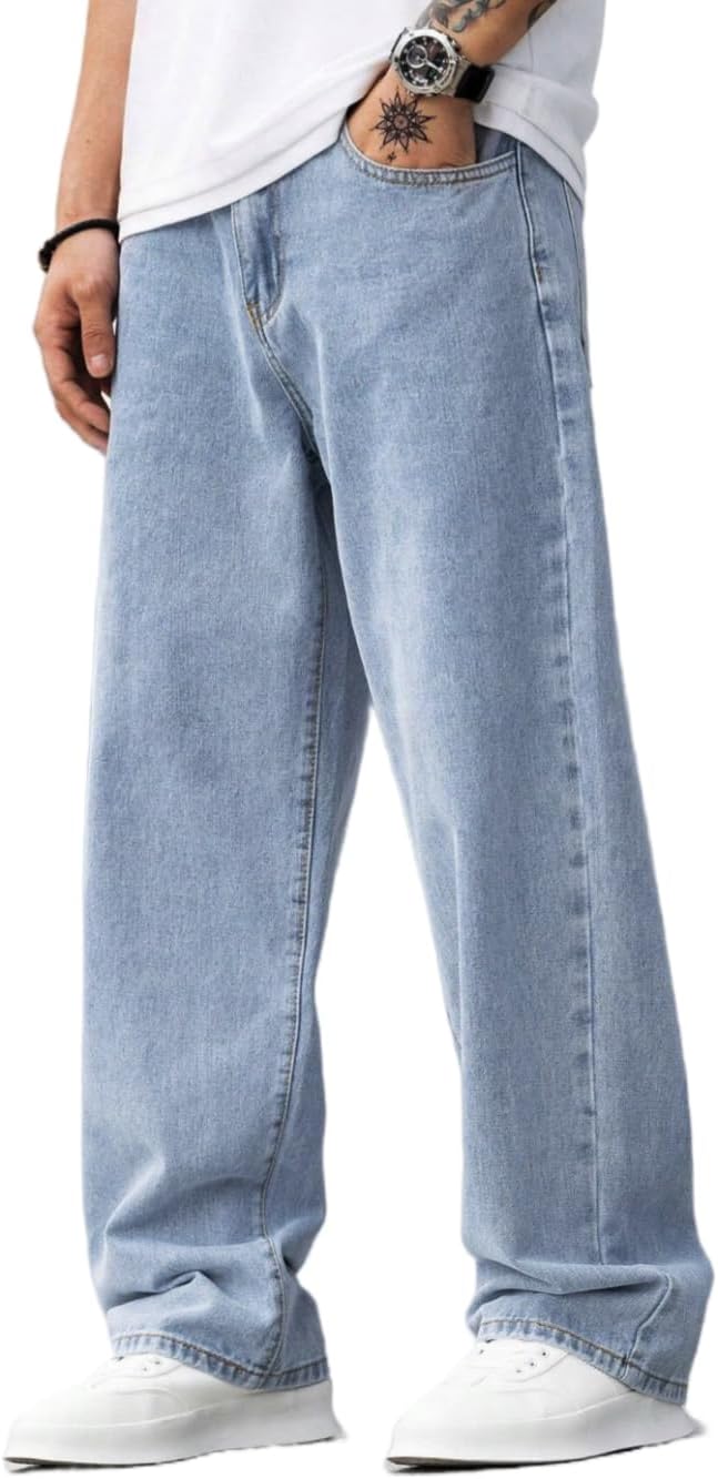 Baggy Jeans for Men Streetwear Vintage Wide Pants