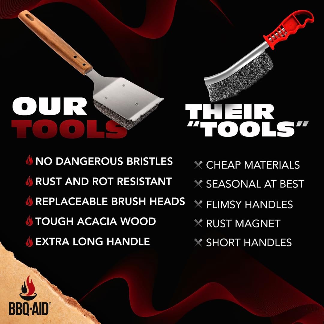BBQ-AID Bristle Free Grill Brush and Scraper