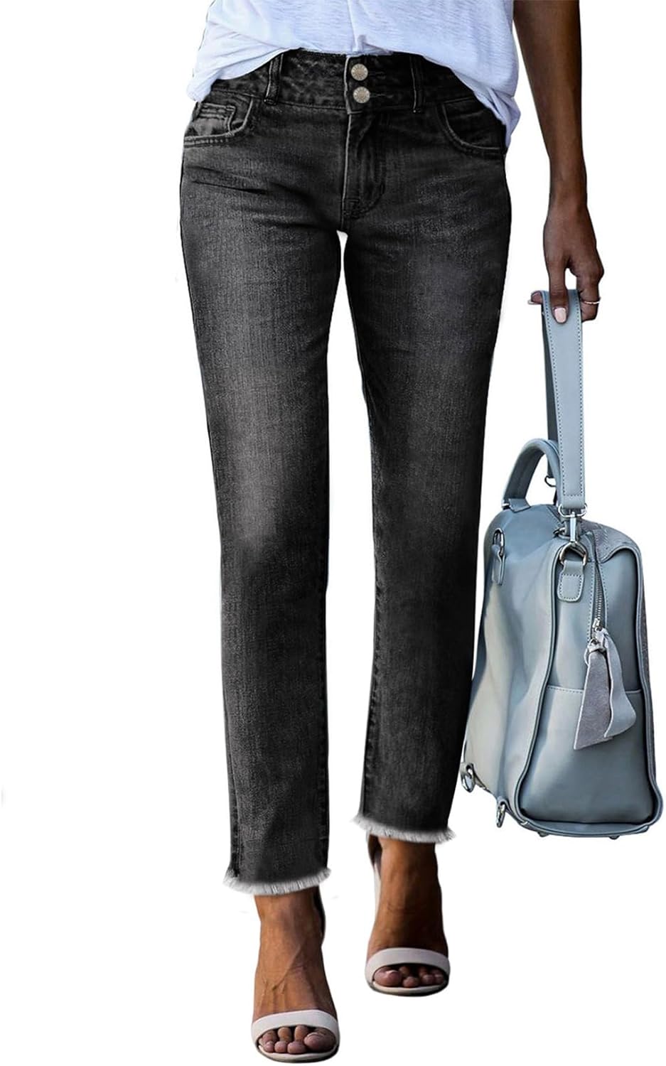 Sidefeel Women's High Waisted Jeans Strechy Fashion