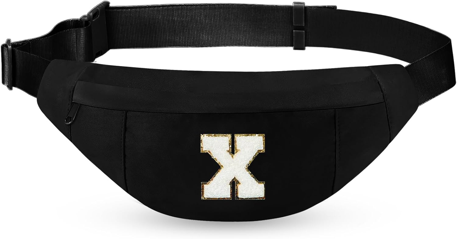 MAXTOP Large Crossbody Fanny Pack with 4-Zipper Pockets