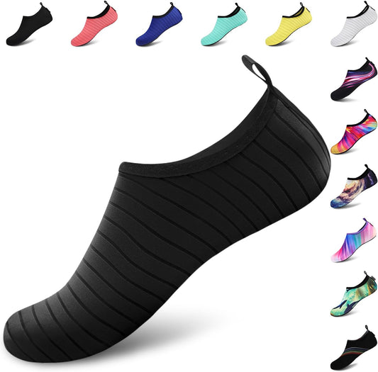 VIFUUR Water Shoes – Barefoot Quick-Dry Aqua Socks