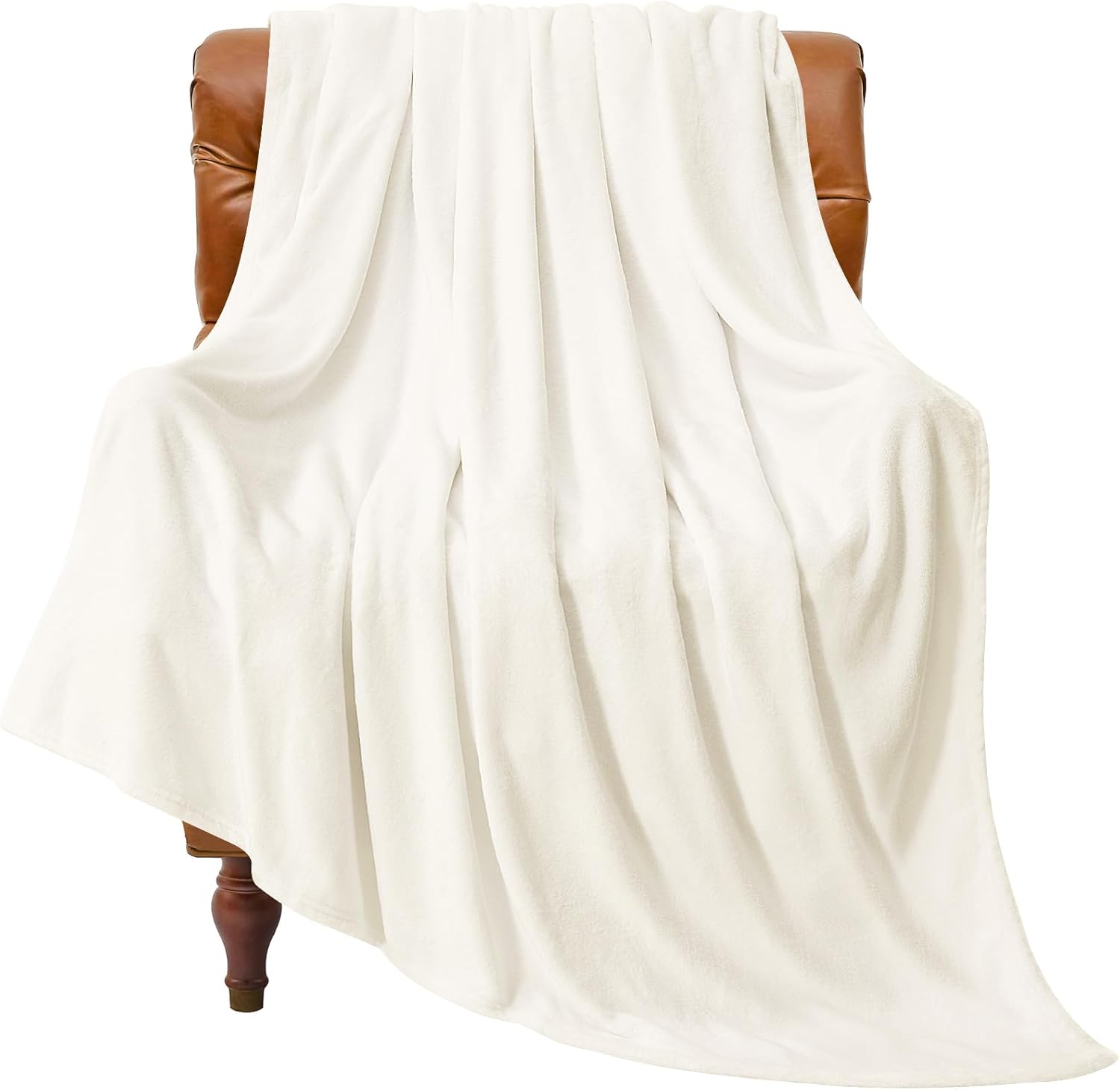 BEDELITE Fleece Black Throw Blankets for Bed