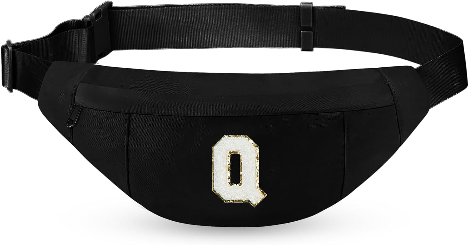 MAXTOP Large Crossbody Fanny Pack with 4-Zipper Pockets