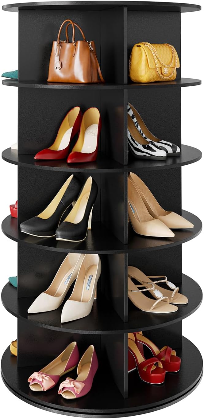 SpaceAid 7 Tier Rotating Shoe Rack Tower