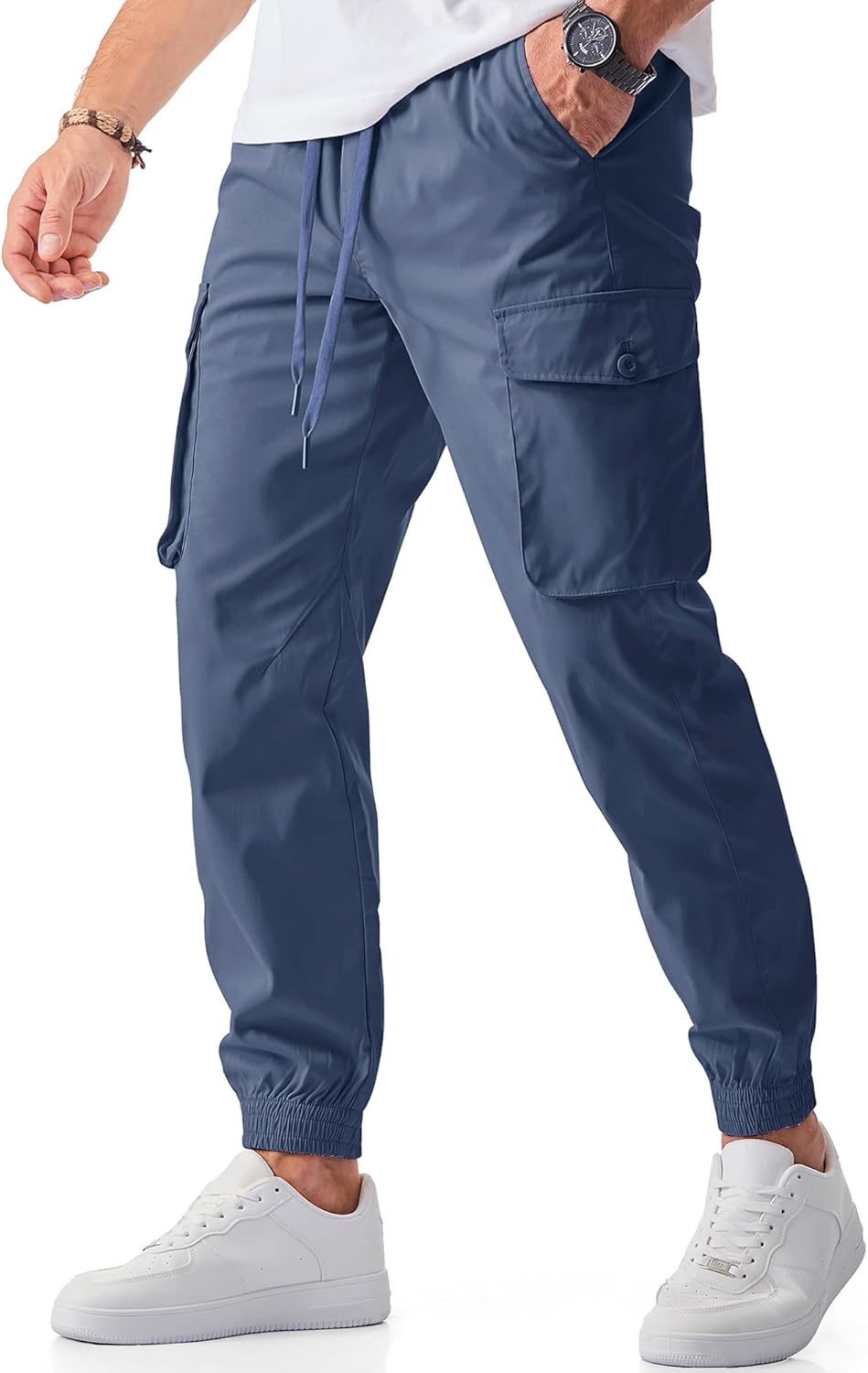 JMIERR Men's Casual Cargo Joggers Pants