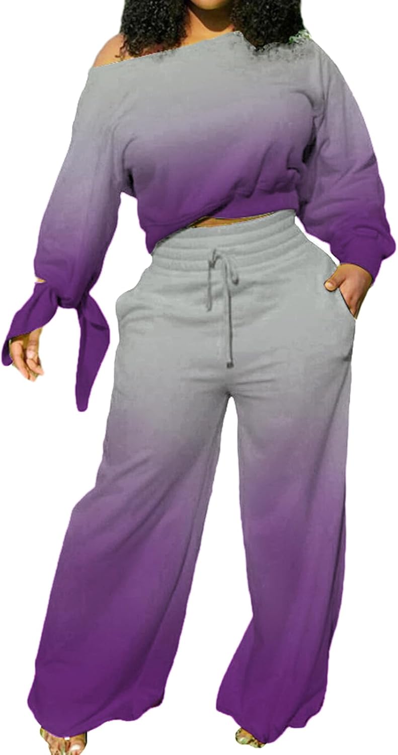 TOLENY Two Piece Sweater Pants Loungewear