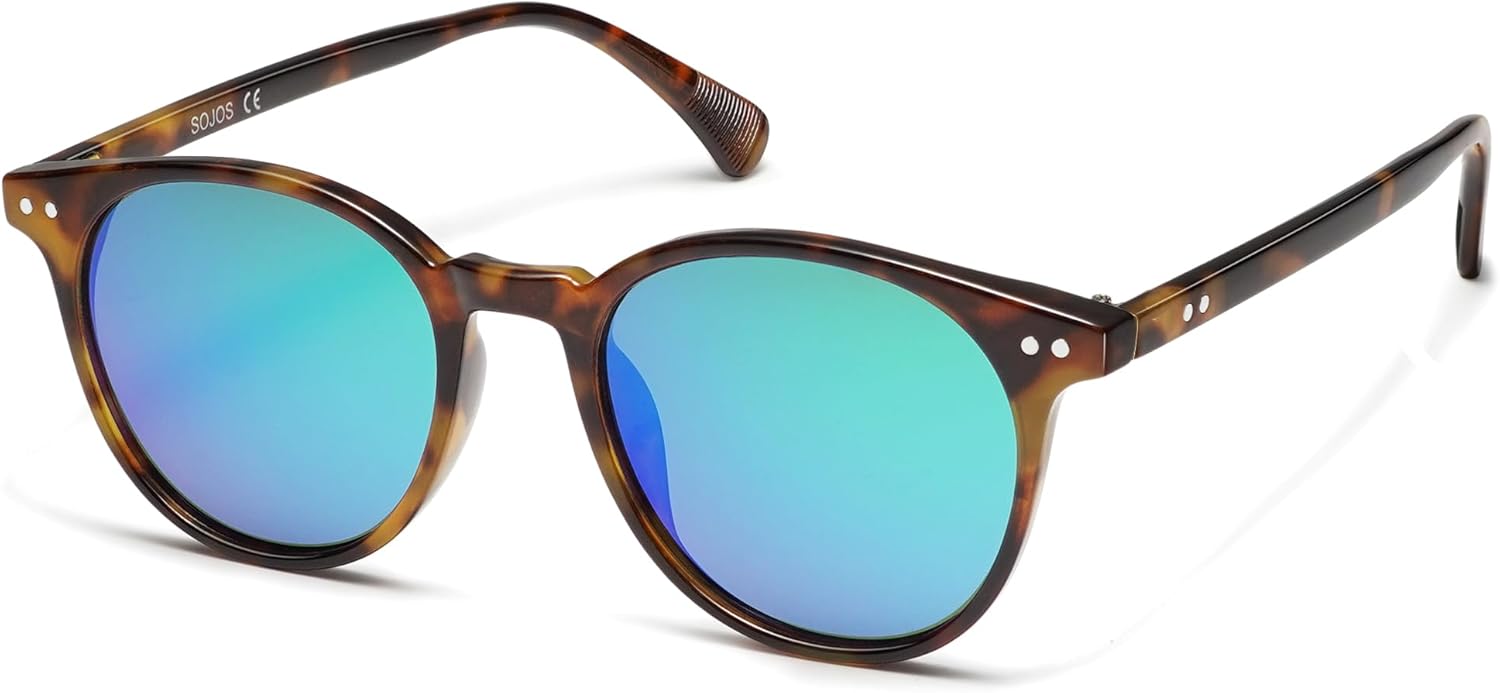SOJOS Small Round Polarized Sunglasses