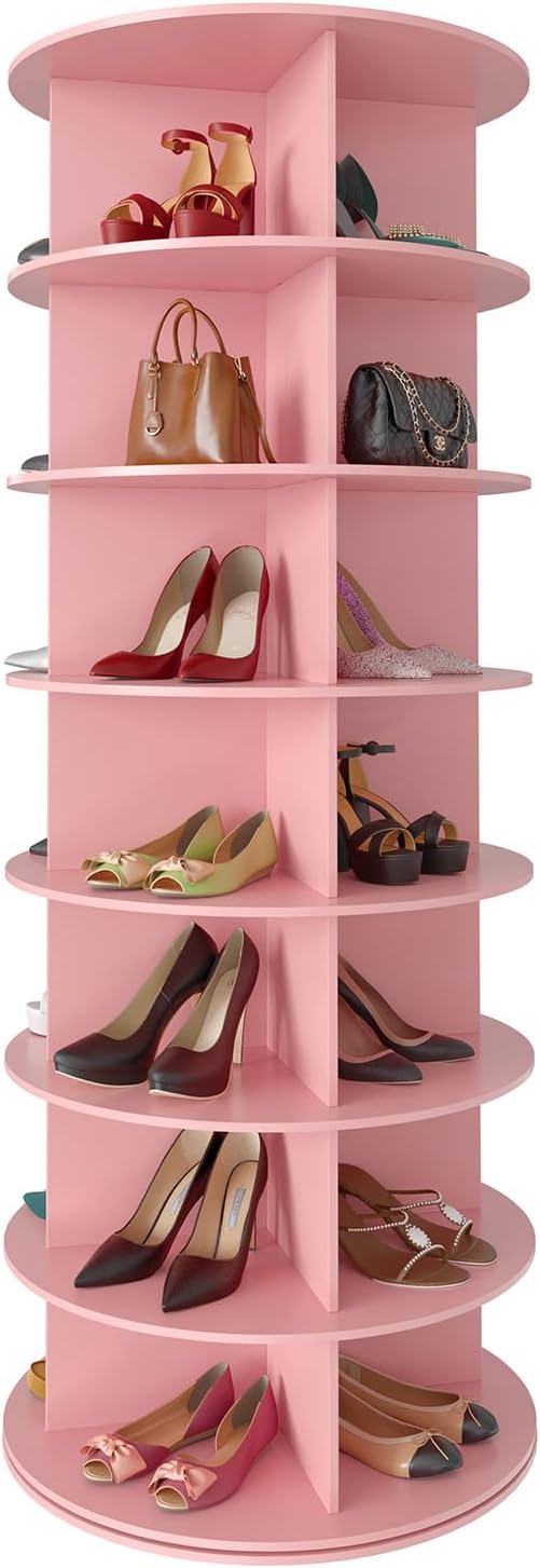 SpaceAid 7 Tier Rotating Shoe Rack Tower