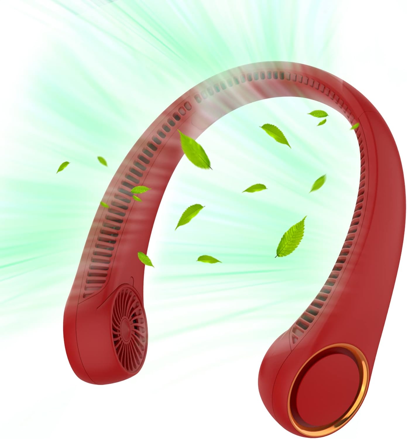 Bladeless Neck Fan – 360° Cooling