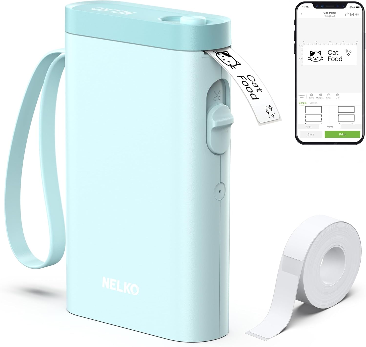 Label Maker – Wireless Mini Printer with Tape