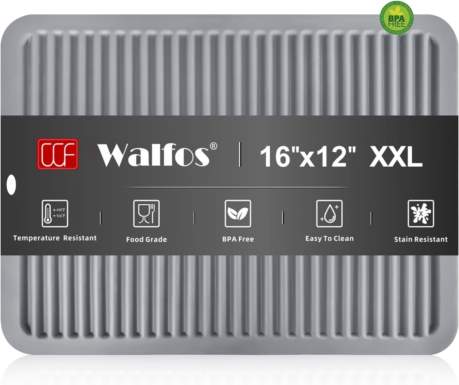 Walfos Silicone Trivet Mats - 4 Heat Resistant Pot Holders