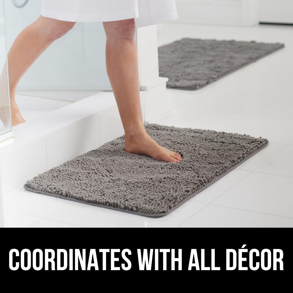 GORILLA GRIP Chenille Bath Rug