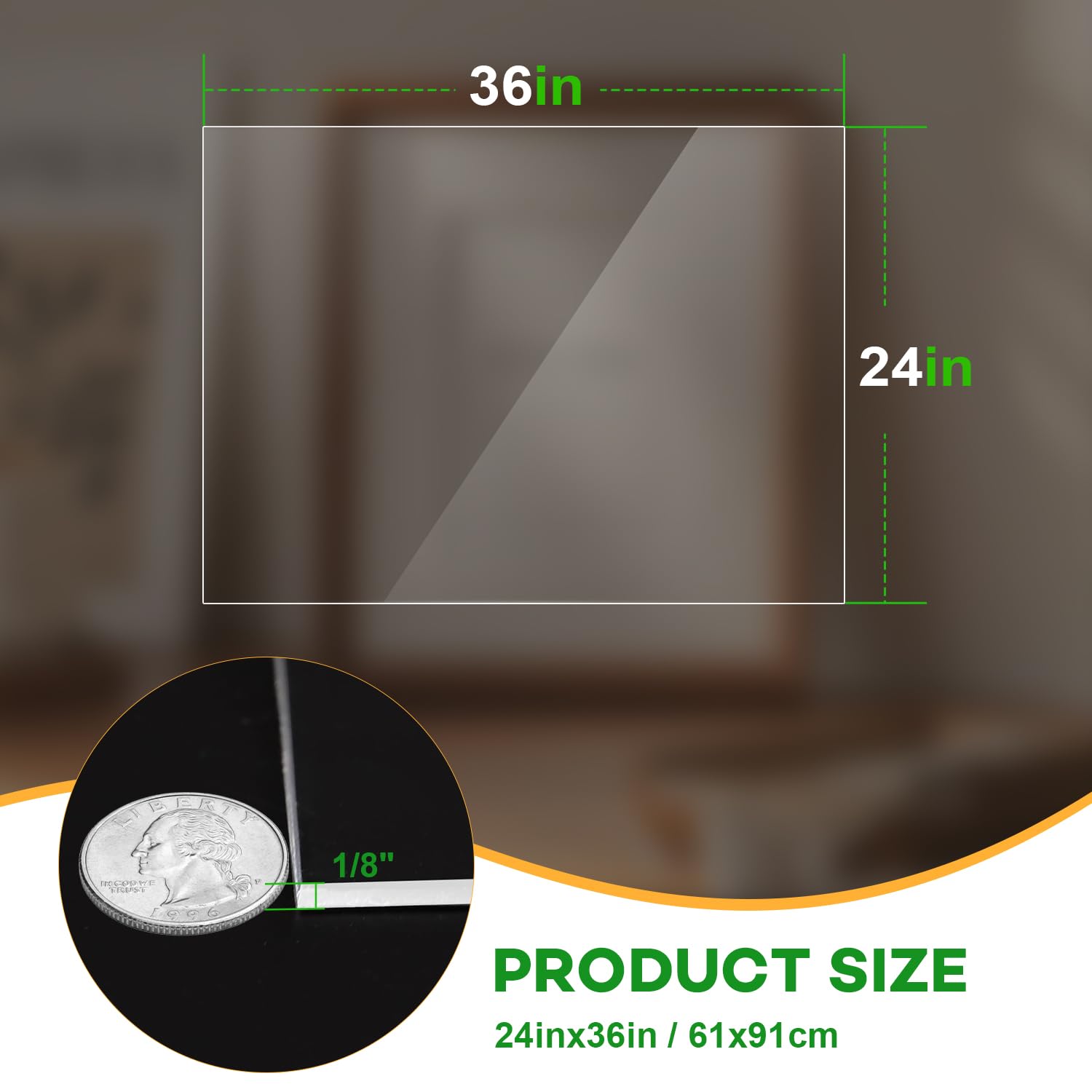 VOISEN Plexi Glass Sheets for Crafts