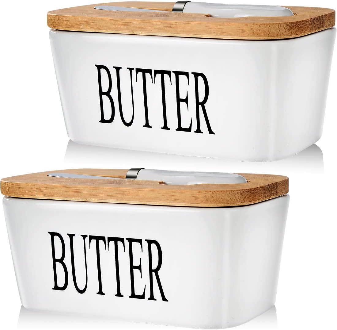 Butter Dish with Lid Large Butter Dish for Countertop