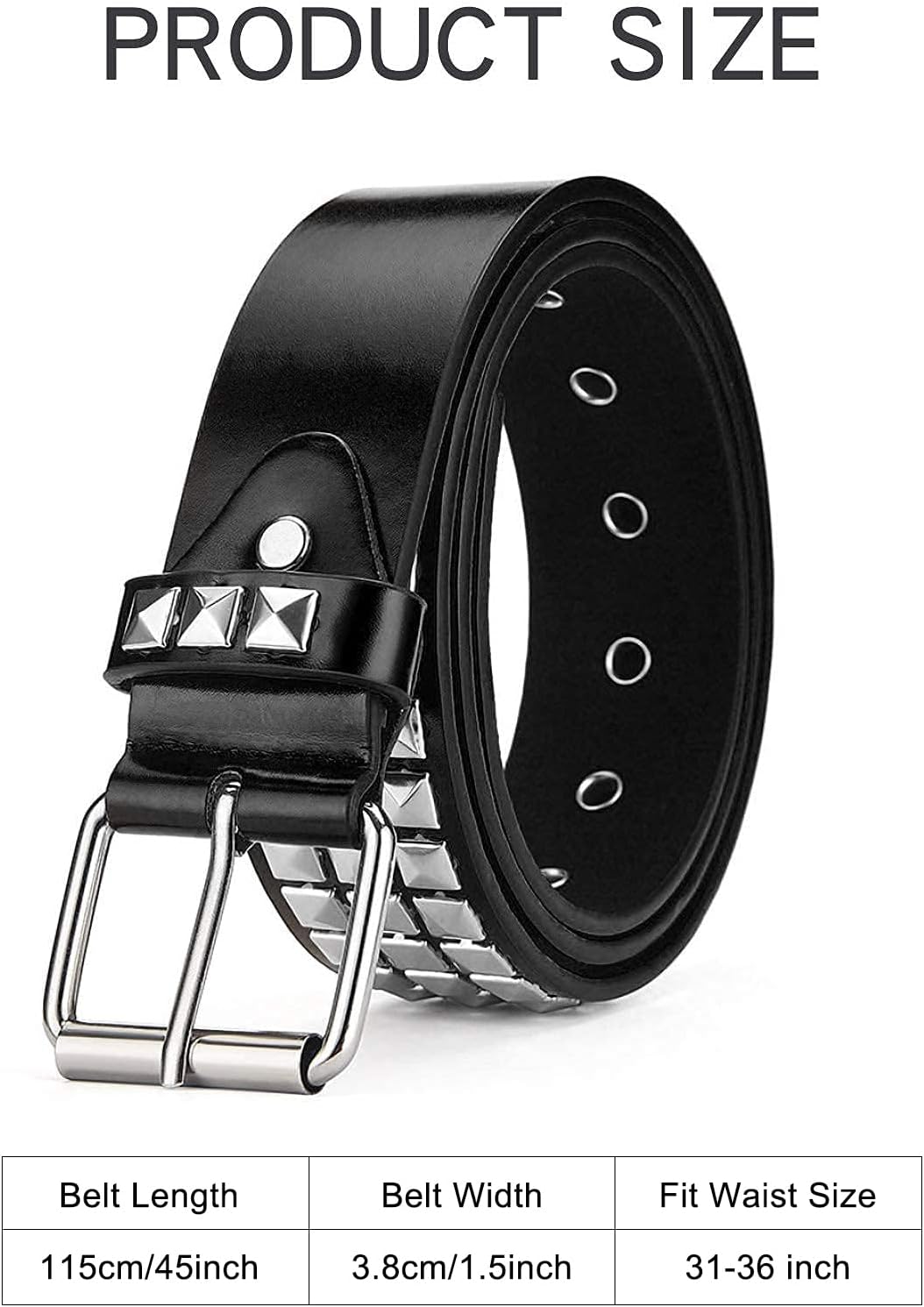 Studded Belt, Metal Punk Rock Rivet belt