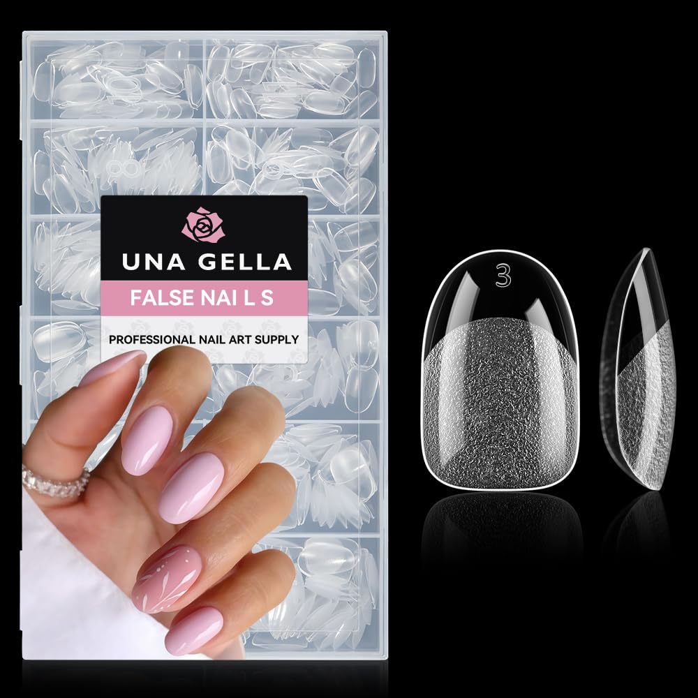 UNA GELLA Almond Gel Nail Tips