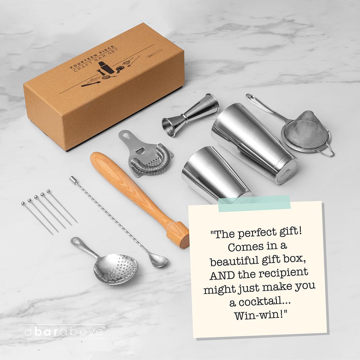 A Bar Above Stainless Steel Bartender Kit