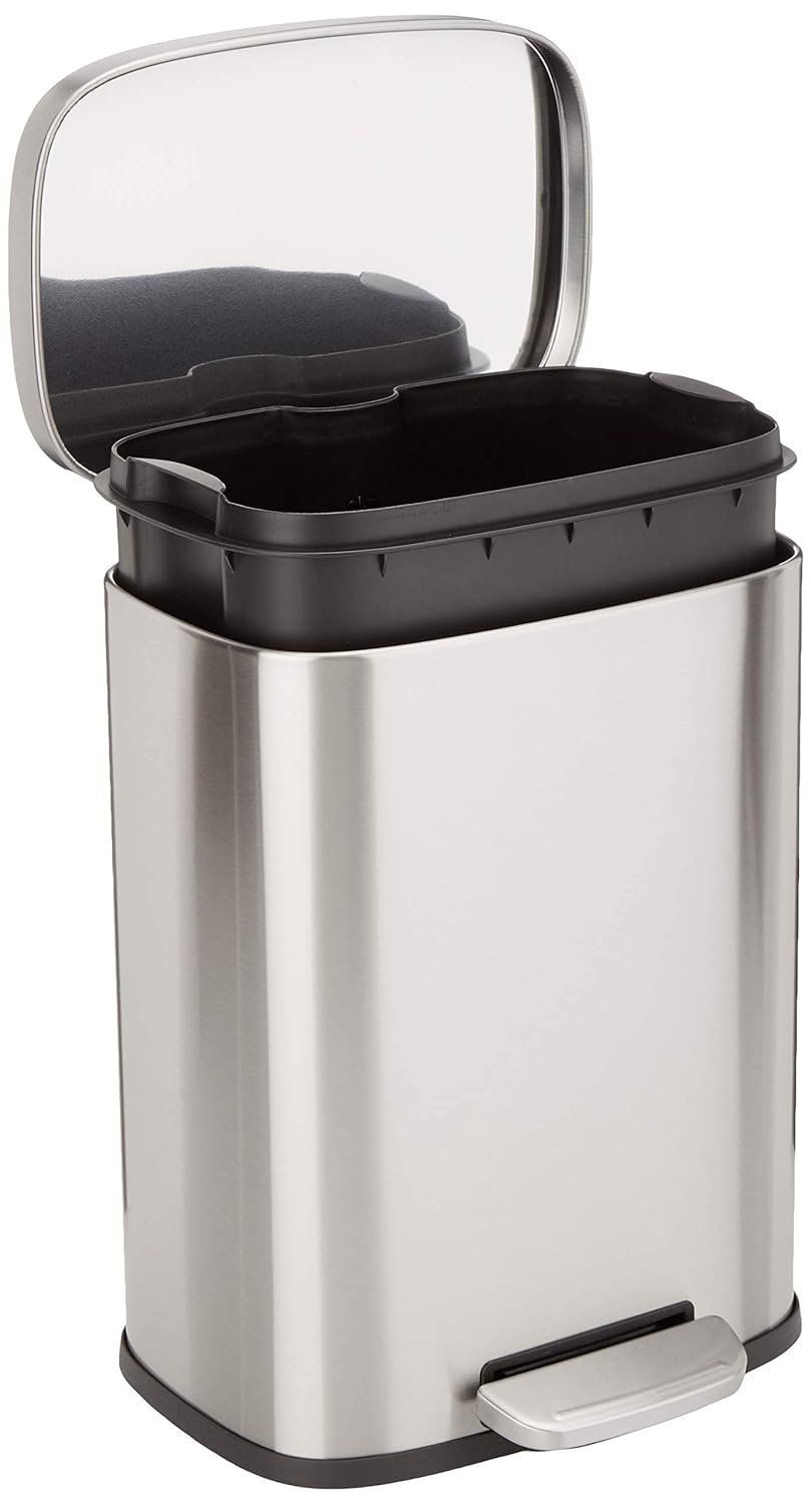 Amazon Basics  Steel Trash Can