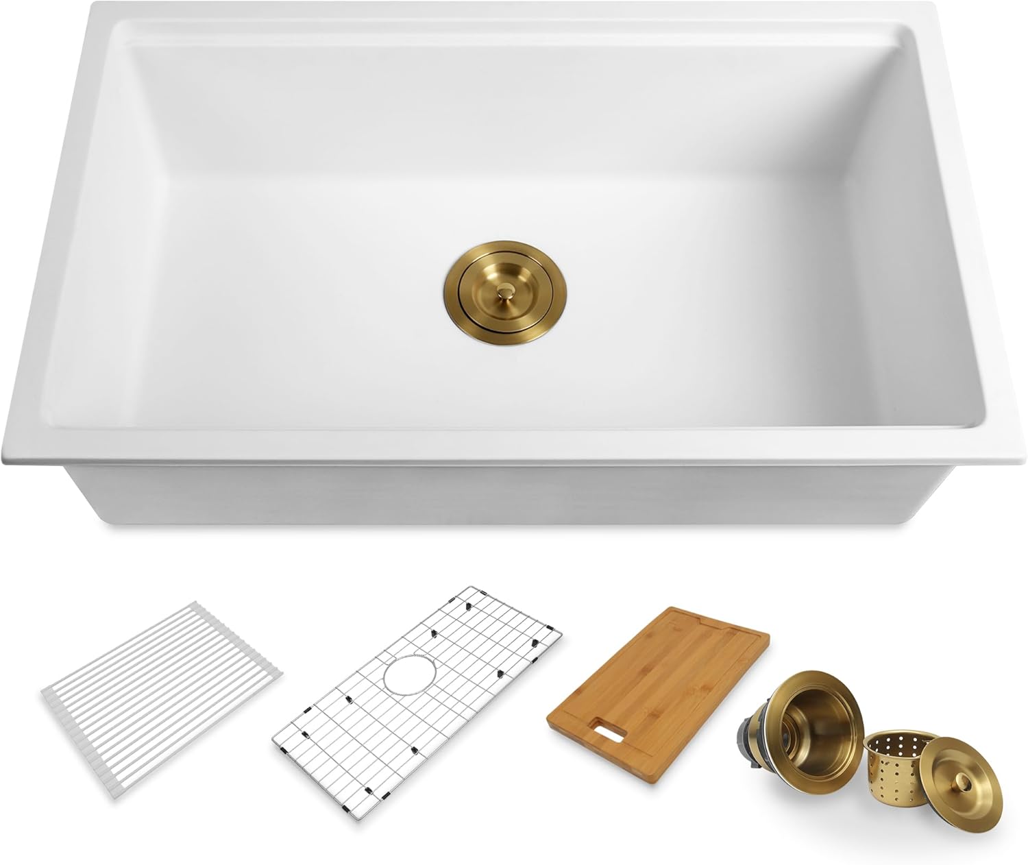 Quartz Composite Workstation Sink with Accessories