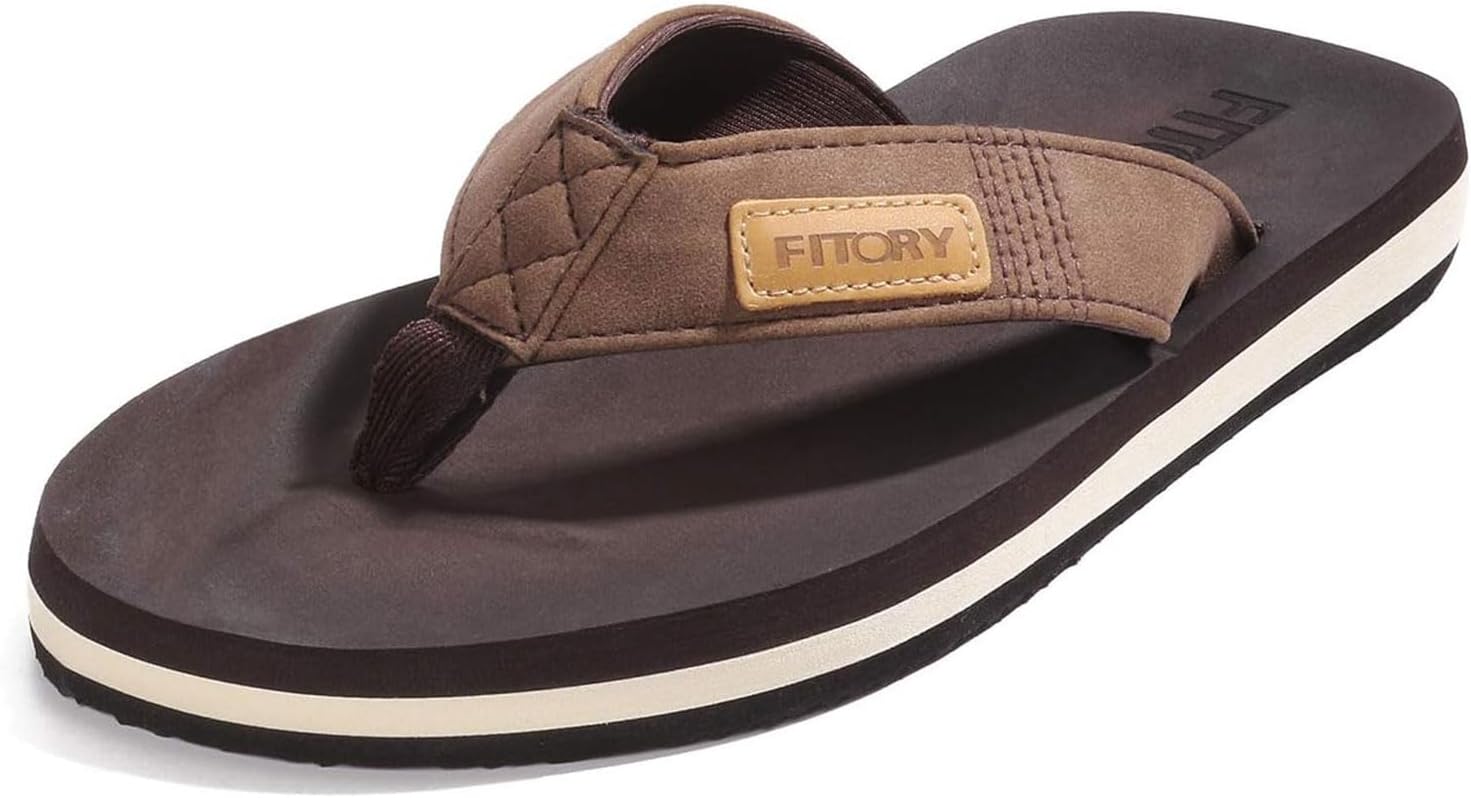 FITORY Men's Flip-Flops, Thongs Sandals