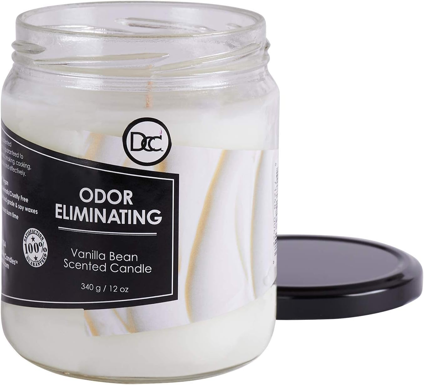 Vanilla Bean Odor Eliminating Candle – 80-Hour Burn